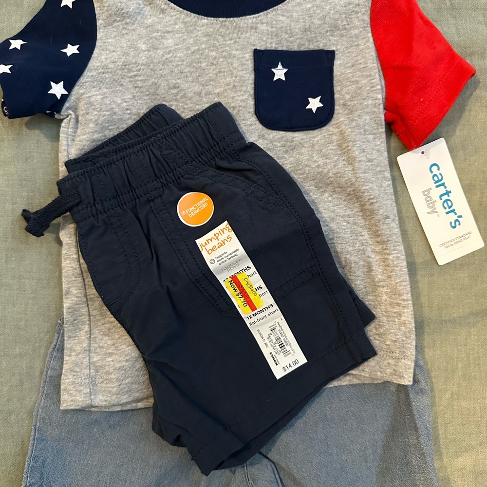 NWT Carter's Baby Outfit with Star Accents
